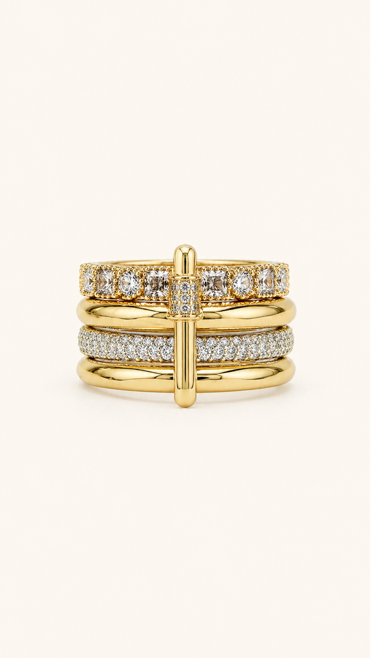 Diamond Symphony Rings Set