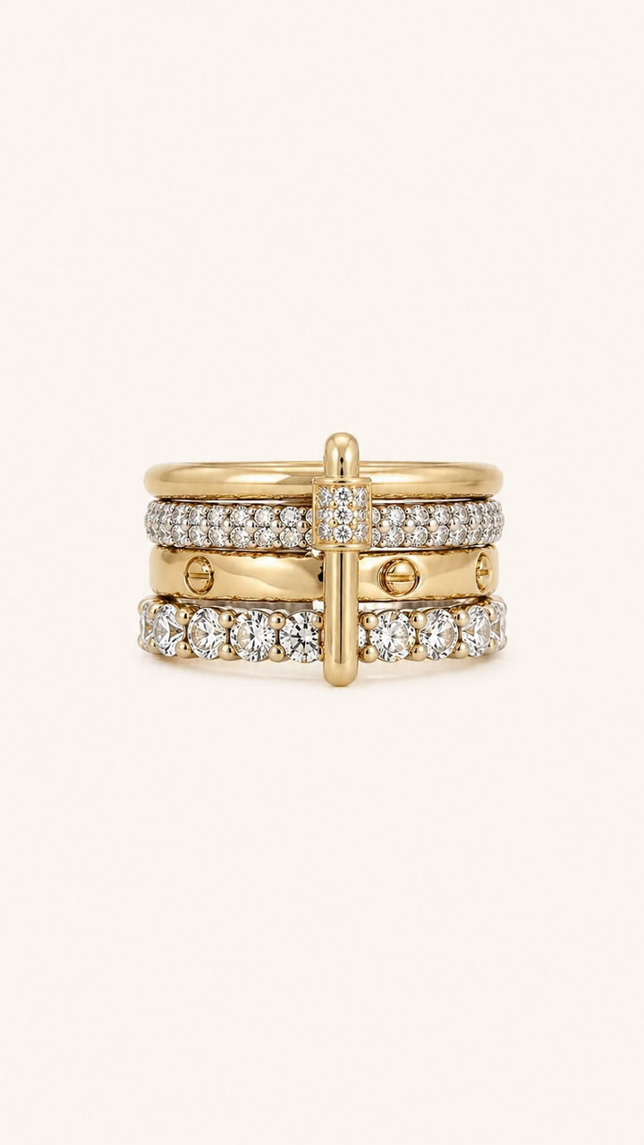 Glam Stack Rings Set