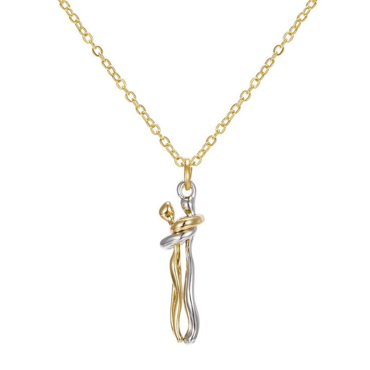 Couple Hug Necklace