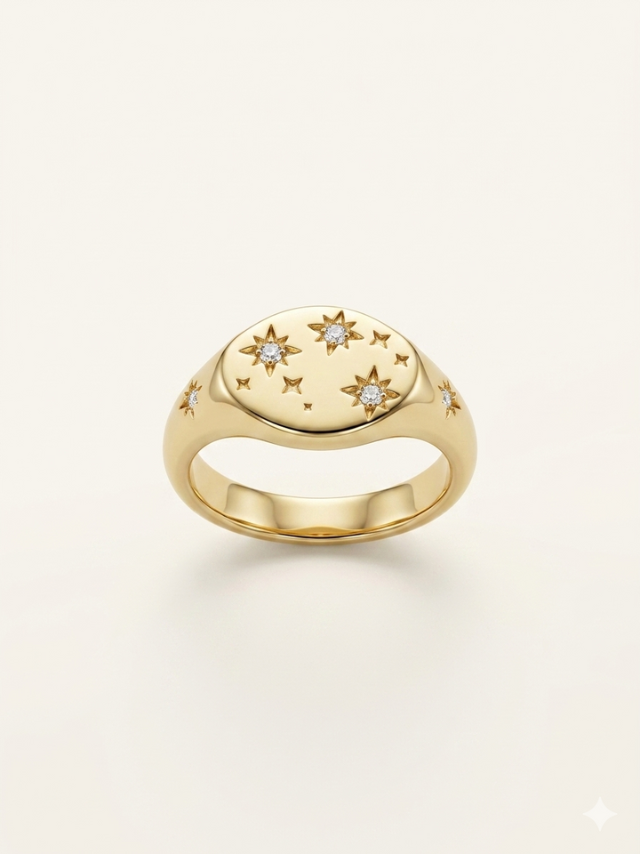 Stardust Pinky Ring