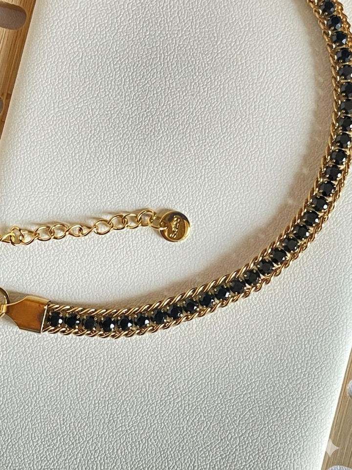 Black Tennis Bracelet