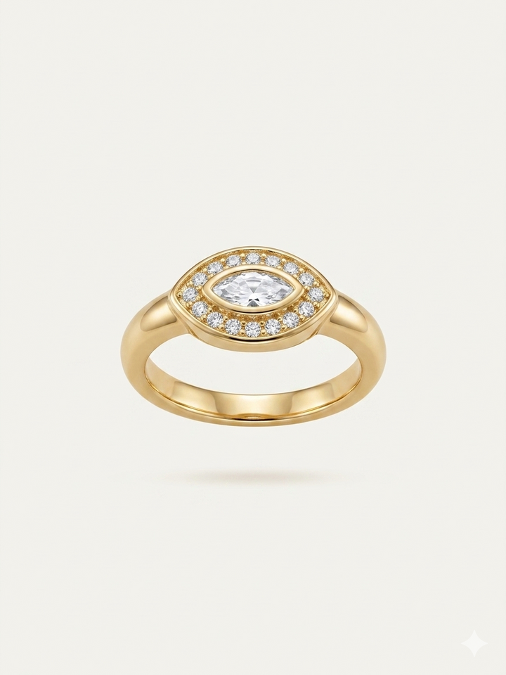 Marquise Pinky Ring