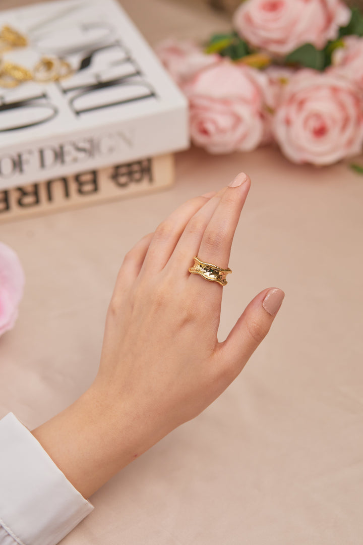 Ripple Cuff Ring