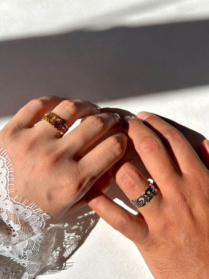 Couples Ring "لقد جمعنا الحب فمن يفرقنا"