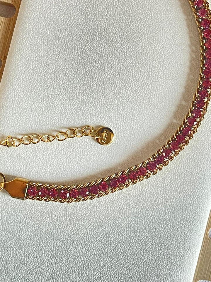 Pink Tennis Bracelet