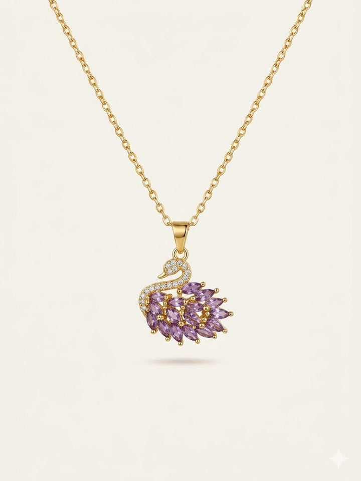 Purple Swarovsky Necklace